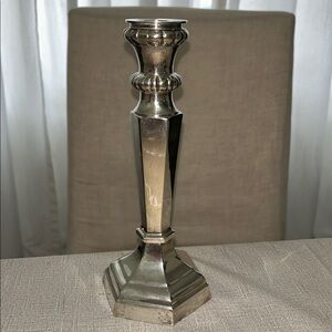 Pottery Barn Silverplated Candlestick Candle Holder